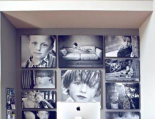 Как повесить фотографии на стену красиво (фото) Оригинальное размещение фотографий на стене